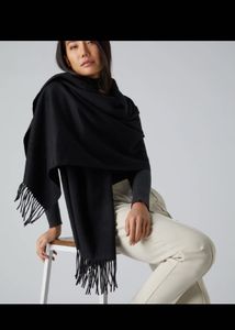 Sky Cashmere Classic Black Shawl