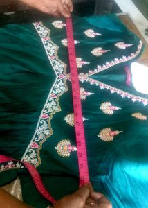 Embroidered Green Kurta Set 3XL