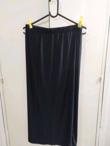 Pleated Black Maxi Skirt