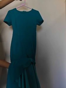 Elegant Teal Mermaid Dress