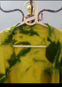 Tie-Dye Knit Cardigan