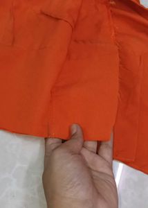 Vibrant Orange Embellished Lehenga Choli
