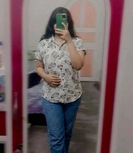 Unisex Stylish Printed Short Sleeve Shirt