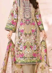 Light Green Floral Print Kurta Set