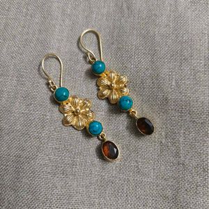 semi precious stone earrings