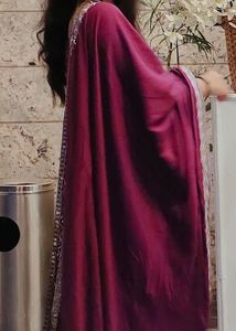 Stunning Magenta Embroidered Suit Set - 3 Peice