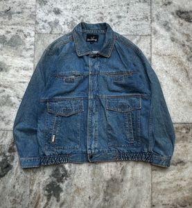 Vintage 90s Jonathan G  Zip-Up Denim Bomber J
