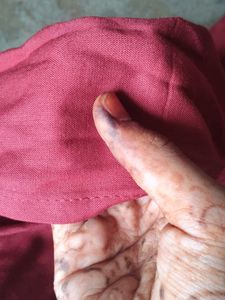 Embroidered Maroon Kurta