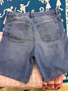 Distressed Denim Shorts