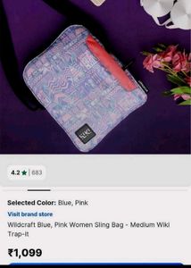 ⋆˚꩜｡Wildcraft sling-Bag + charm⋆˚꩜｡