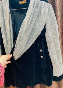 Velvet Wrap Up Coat