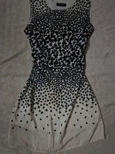 Flying Colours Floral Dress black and white