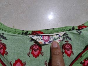 SHREE Women Floral Print A-line Kurta