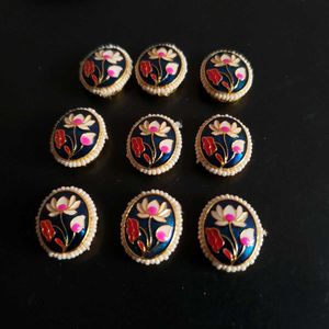 Floral Enamel lotus beads