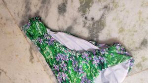 Green Floral Bikini Bottom