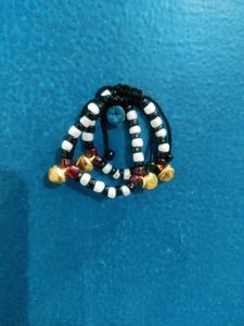 Boho Beaded nazar battu for baby with Bells