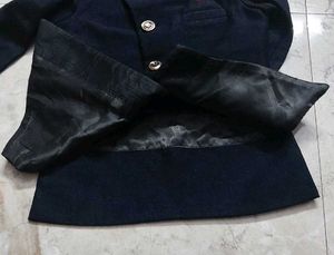 Stylish Navy Blue Ethnic Jacket for Men