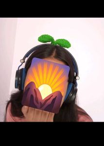 Headphone accessory Crochet Leaf Sprout