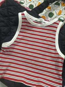 Red Striped Tank Top