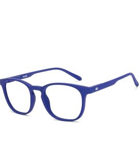 Stylish Blue Round Frame Glasses