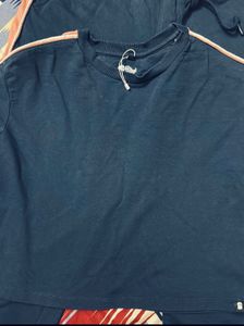 The souled store Navy Tracksuit Set with Stripes