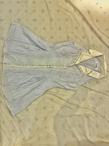 Cute Blue Gingham Babydoll Dress