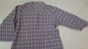 pink lavender checked shirt for ladies