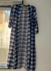 Blue & Red Plaid Top