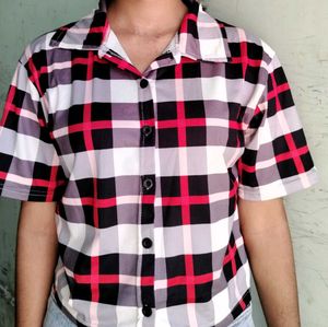 Stylish Plaid Button-Up Shirt