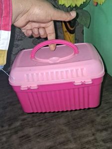 Pink Makeup Organizer Box