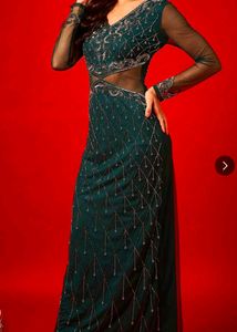 Stunning Embellished Teal Gown