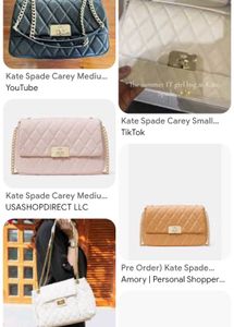 Kate Spade Quilted Black Leather Shoulder Bag