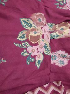 Maroon Floral Peplum Kurta with Palazzo♥️🪔