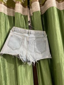 Light Wash Denim Cutoff Shorts