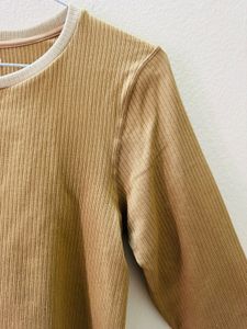Tan Long Sleeve Top