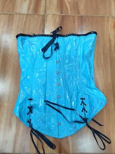 Blue Punk Corset Top