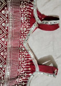 Maroon Embellished shrara set
