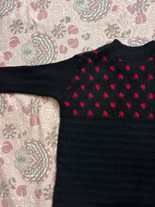 Heart Pattern Sweater