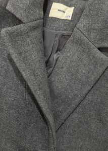Grey Melange Overcoat