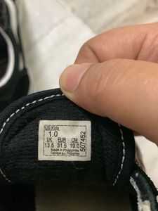 Vans Black &amp; White Velcro Shoes unisex