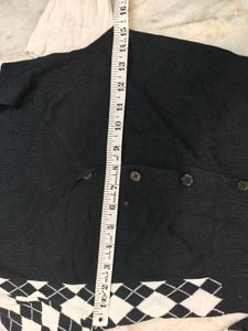 Chic Black &amp; White Argyle Cardigan