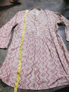 Pure Cotton Geometric Print Kurta