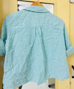 Striped Button-Up Shirt