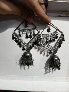 Combo of 2 -Star themed earring and black hoops
