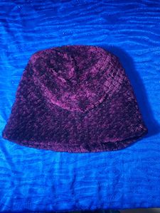 Burgundy Plush Scarf