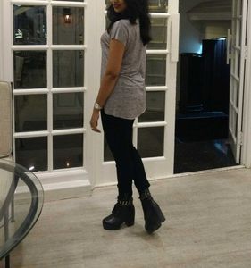 Code by Lifestyle Grey V-Neck Tunic Top