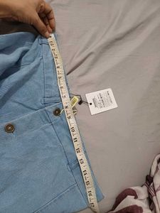 Sassafras Wash Denim Button-Front Midi Skirt