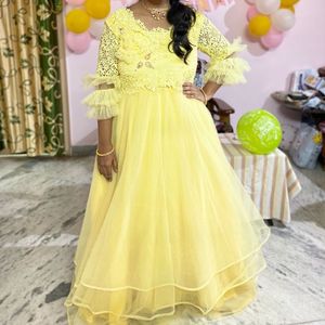Yellow ball gown