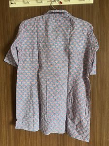 Light Blue Printed Night Suit Set