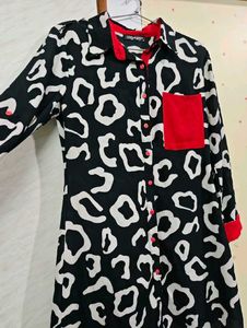 Stylish B &amp; W Print Shirt 🖤